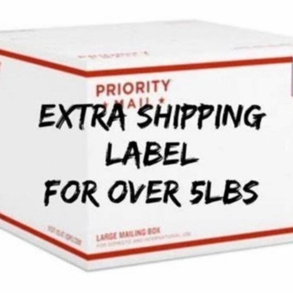 Extra Shipping Label Over 5 Pounds